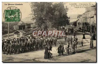 Saint-Mihiel — A Chegada dos Bleus do 29º Batalhão de Chassures — La Meuse Illustrée