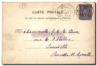 Saint-Mihiel — Katedra św. Michała — fototypia J. Brunel — Rewers