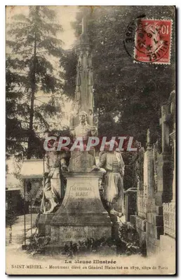 Saint-Mihiel — Monument ao Geral Blaise morto em 1870, assalto a Paris — La Meuse Illustrée