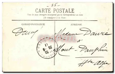 Verdun - Katedra zbudowana w XII wieku — Mme Debar, wyd., Verdun — Rewers