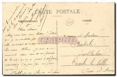 Bresles (Oise) — A Praça — Vandenhoore, Liancourt — Verso