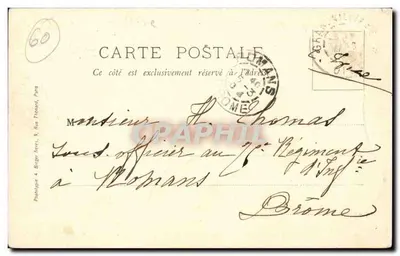 Grandvilliers — Place Barbier — Imp. Sinel, Grandvilliers — Achterkant