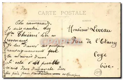 La Chapelle-en-Serval (Oise) — A Praça — Edição Louismet — Verso