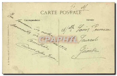 CANDOR — Zrujnowane wiosko — Vihé, Paryż Nr 1879 — Rewers