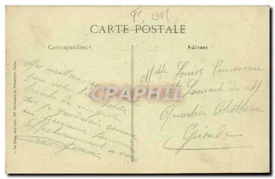 Retirada dos Alemães — As Tropas Francesas em LASSIGNY — Visé, Paris No 4592 — Verso