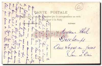 Bougenoult (Oise) — Rue de Sénéfontaine — Coleção Leroy, Epic-Tabacs L'H. Paris — Verso
