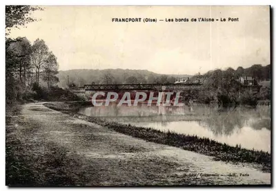 Francport (Oise) — As margens do Aisne — O Ponte
