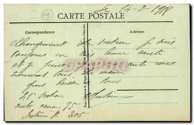 Rethondes (Oise) — Una Granja — Edición Mme Hénon — Reverso