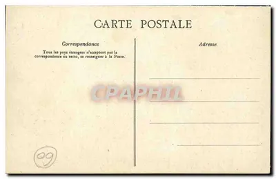 Los Departamentos: Oise — Carta geográfica con ilustración del castillo de Pierrefonds — Edición de la Chocolatería de Aiguebelle — Reverso
