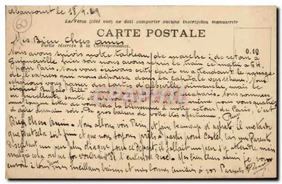 Abancourt — Castelo de Bernapré — Editor: L. P. G. (n° 60) — Verso
