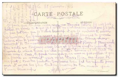 Clermont (Oise) — Entrada da casa de preservação — Carte postale ancienne — Verso