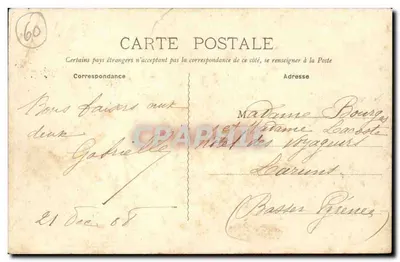 Clermont (Oise) — Rue de la République — Coleção Lecocq, Clermont — Verso