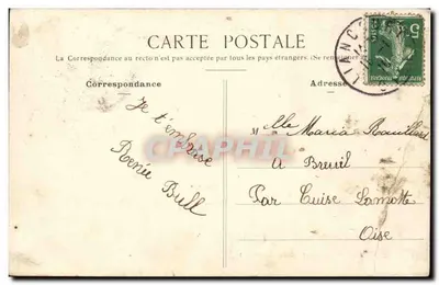 Liancourt (Oise) — Zamek Latour — Les Rochers — Zbiór Vandonhove, zdjęcie Liancourt — Rewers
