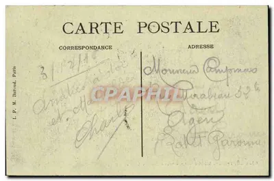 Crépy-en-Valois — O « Grand Chemin Vert » — L.P.M. Baroud, Paris, n°63 — Verso