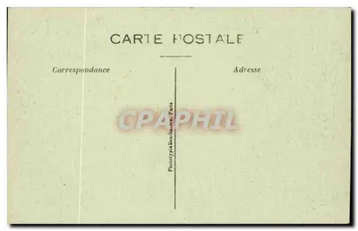 Crépy-en-Valois — O Kiosque Jogo de Paume — Genestin, editor Crépy — Verso