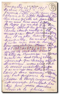 La Goy (Oise) — Prefeitura e Escola (bombardeadas em 1914-15) — Prezoum, edição em Ressons — Verso