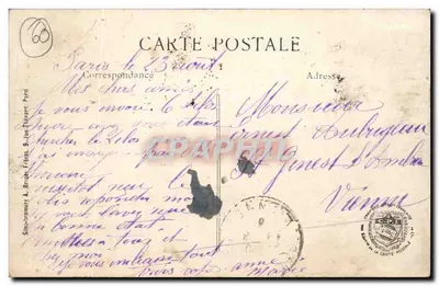 Haudivillers — Rue de l'Église — Coleção Bouquillion — Verso