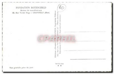 Casa de Convalescência Rothschild — Chantilly (Oise) — Éditions S. Boanich — Verso