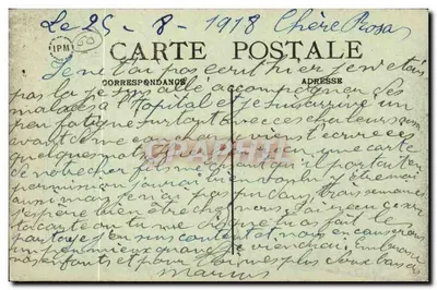 Crépy-en-Valois — A volta às aulas na Escola dos Meninos — E.L. — Verso