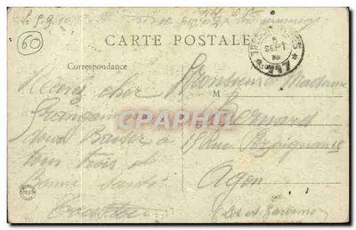 Breteuil (Oise) — O Castelo da Butte — Éd. Cartoux-Vimeux, Breteuil — Verso