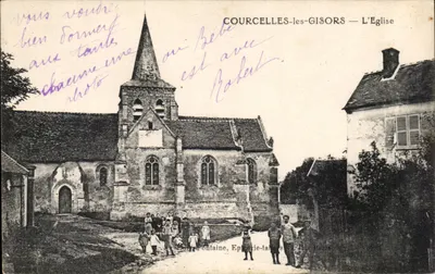 Courcelles-les-Gisors — A Igreja — Editor: E. Fontaine, Épierre-l'Abbaye