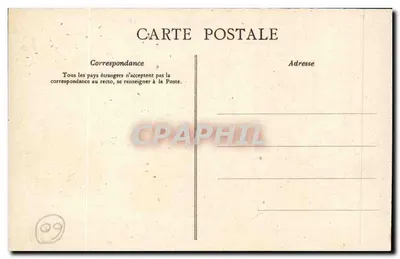 Les Départements : OISE — carte géographique avec illustration du château de Pierrefonds — Édition de la Chocolaterie d'Aiguebelle — Verso
