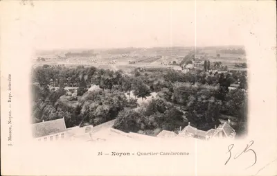 Noyon - Quartier Cambronne — vista aérea — J. Masson, Noyon, impressão proibida