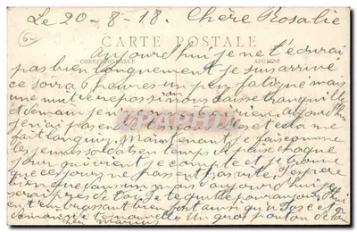 Silly le Long Bilhete postal antigo Rue Buchette — Verso