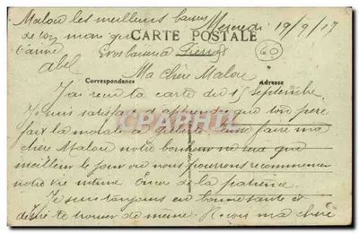 Creil — Katedra — Oliché Izard, Ed. Francollin 1917 — Rewers