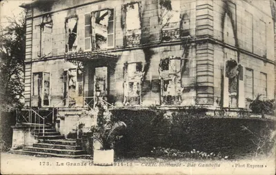 Créteil bombardeado — A Grande Guerra 1914-15 — Phot Express