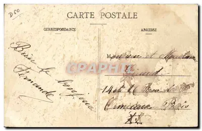 Estrées-St-Denis - A Avenida da Flandres — editor desconhecido, número de série não visível — Verso