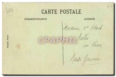 CROISSY-sur-CEULE — Katedra i Klasztor — wydawca Debrag-Boilez — Rewers