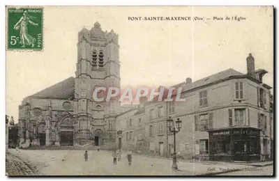 Pont-Sainte-Maxence (Oise) — Praça da Igreja — Goll, Vandenhoeve, Liancourt