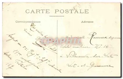 Ponte-Sainte-Maxence — Capela Galipet — Edição dos Comptoirs Franceses — Verso