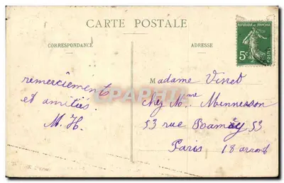 PONT-STE-MAXENCE - O Ponte, a Rue Neuve — Doyen, litografia-fotografia, Pont-St-Maxence (70188) — Verso