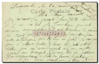Noyon — A Place da Prefeitura — Visé Paris 366 — Verso
