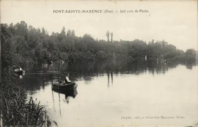Pont-Sainte-Maxence (Oise) — Lugar bonito para pesca — Doyen, editor, a Pont-Ste-Maxence (Oise)
