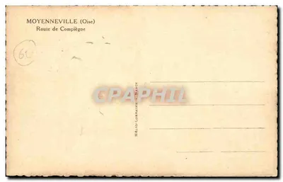 Moyenneville (Oise) — Estrada de Compiègne — Hélic-Lorraine - Nancy — Verso
