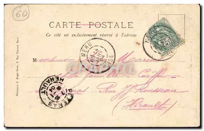 Méru — Igreja e Palácio Municipal — Imp. Lib. A. Vaillant — Verso