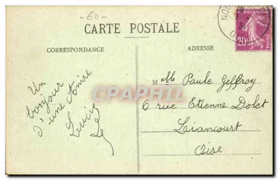 Villers-Saint-Paul — Ogólny widok — wydawca: L. Gaudin, nr 60 — Rewers