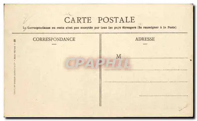 Compiegne — Zamek i ogród — Kolekcja Chocolat Menier — Rewers