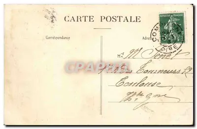 Compiègne — Wyspa Kąpieli — Przepływ Oisy (Marzec 1910) — Rewers