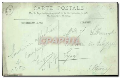 Compiègne — Façada zamku — LL. — Rewers