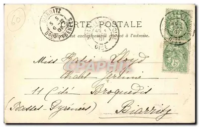 Beauvais - La Vinaigrette — char à bras avec conducteur et enfant, éditeur D. Richard, série 28 — Rewers