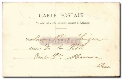 Senlis - L'Ancien Evêché — E. Vignon, lib. édit. Senlis — Rewers