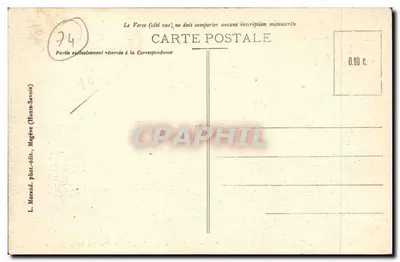Saint-Gervais-les-Bains i linia kolejowa Monte Blanck — Haute-Savoie — nr 390 — L. Morand, Megève — Rewers