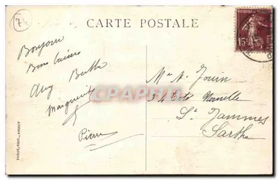 Arredores de Annecy - THORENS — O Castelo de Saint-François-de-Sales — Sites Pittoresques de Savoie, n°285 — Verso