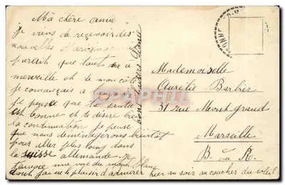 A Cadeia do Monte Branco e o Creux de Monnetier vistos de Genebra — n°9206 — Verso