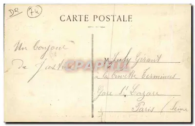 O Ponte de la Caille — Annecey — A. Gardet, n°160 — Verso