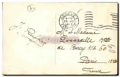 Pejzaż Mont-Blanca widziany z Flégère — Charnaux Frères & Co., Genewa, nr 769-770 — Rewers
